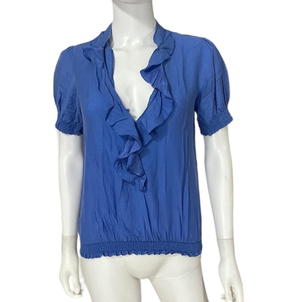 Sanctuary Blue Ruffled Blouse - Picture 3 of 8